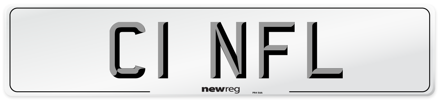 C1 NFL Number Plate from New Reg